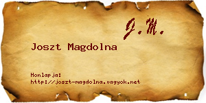 Joszt Magdolna névjegykártya